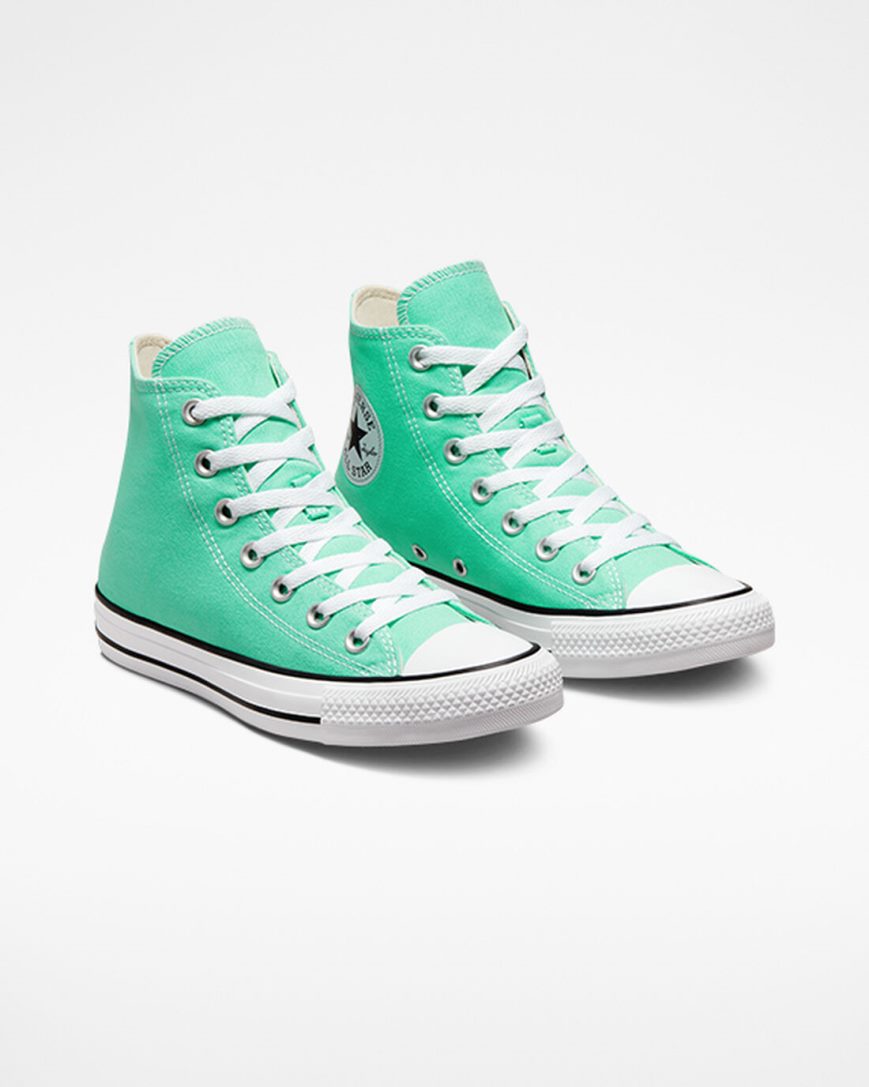 Tenisi Inalti Barbati Converse Chuck Taylor All Star Seasonal Color Turcoaz Albi Negrii | RO FDSR0230